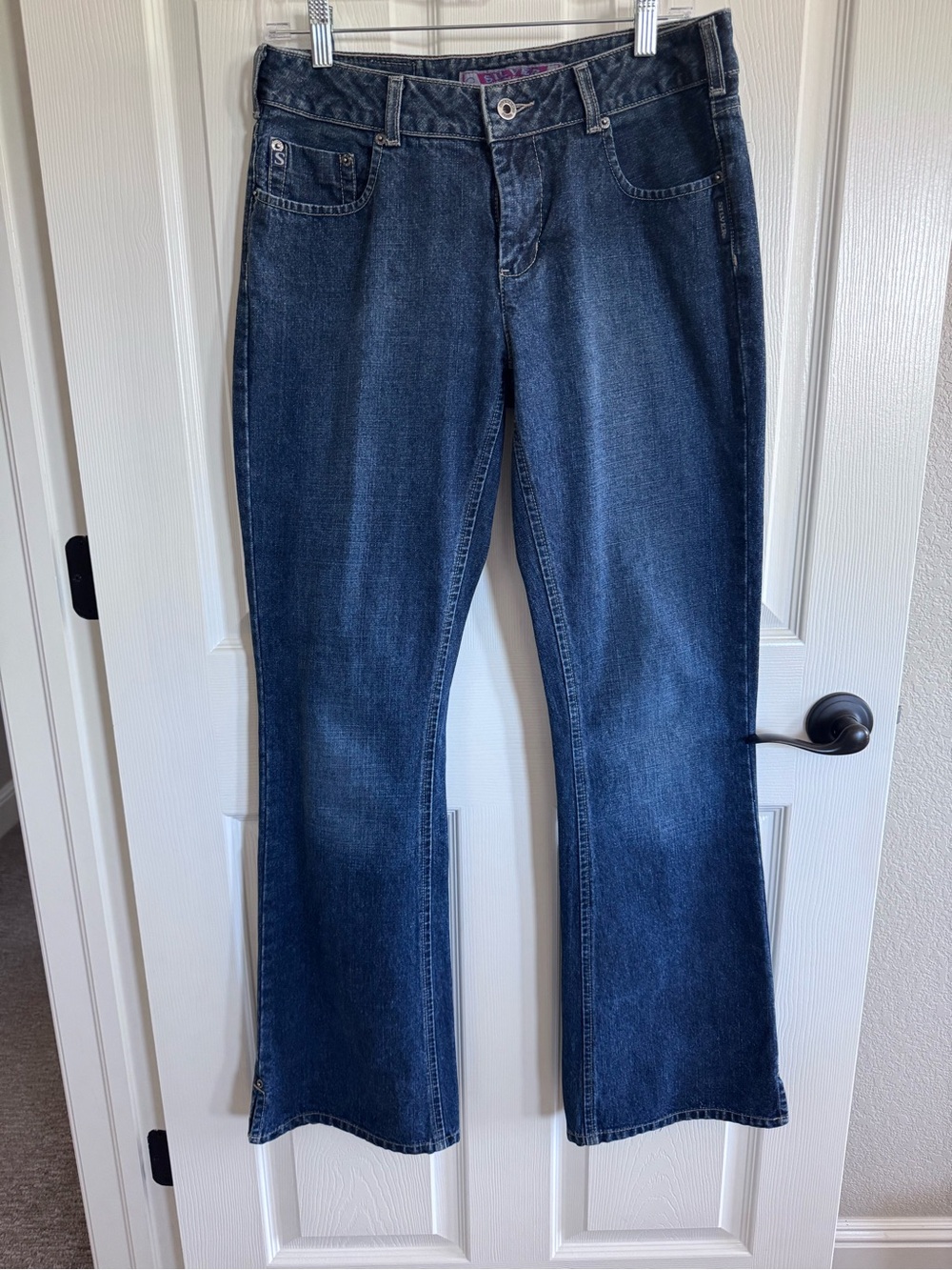 Silver Jeans Women's Dark Blue Wide Leg Flare Jeans
